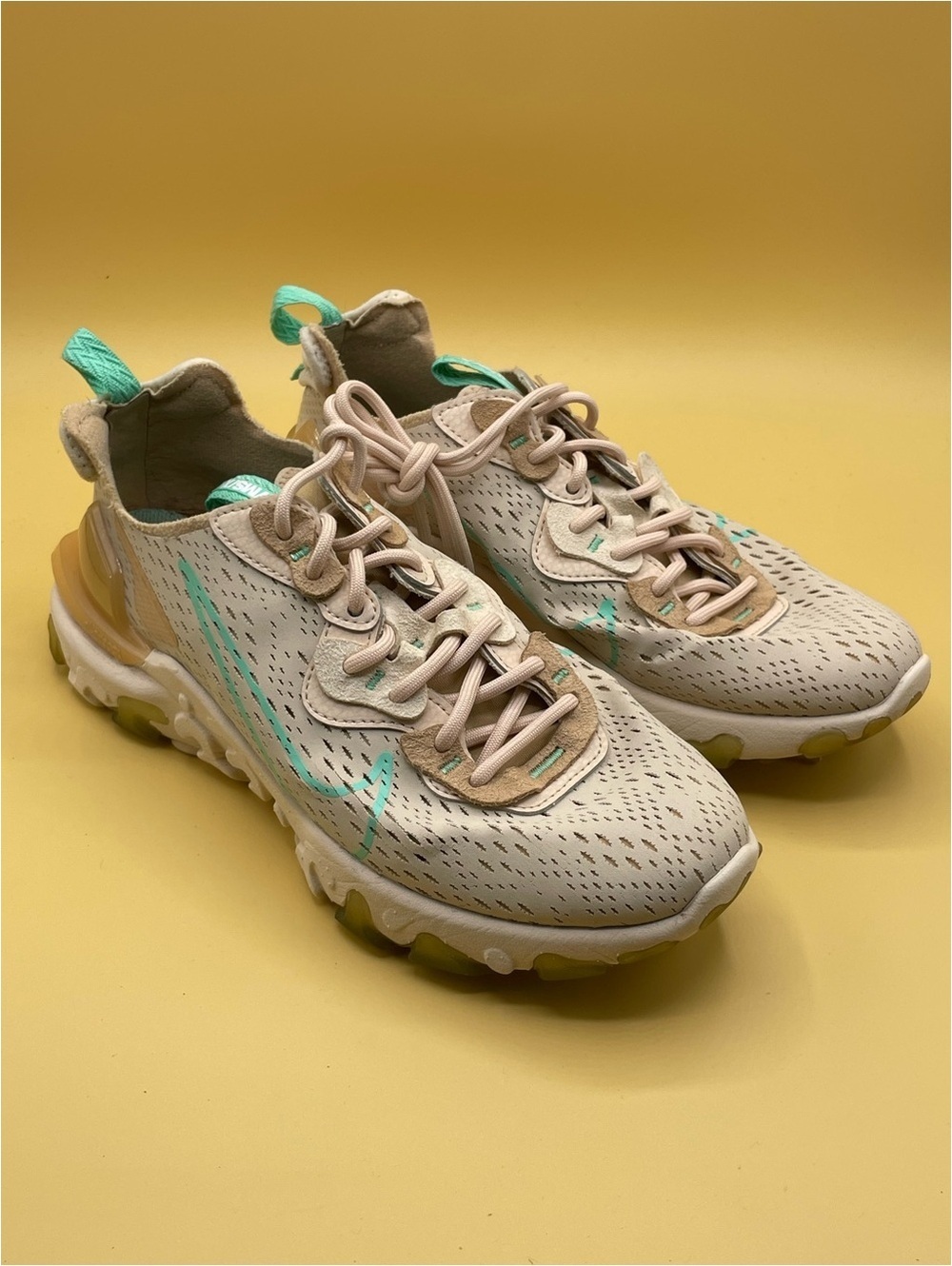 Nike React Vision in the "Pearl White / Green Glow"